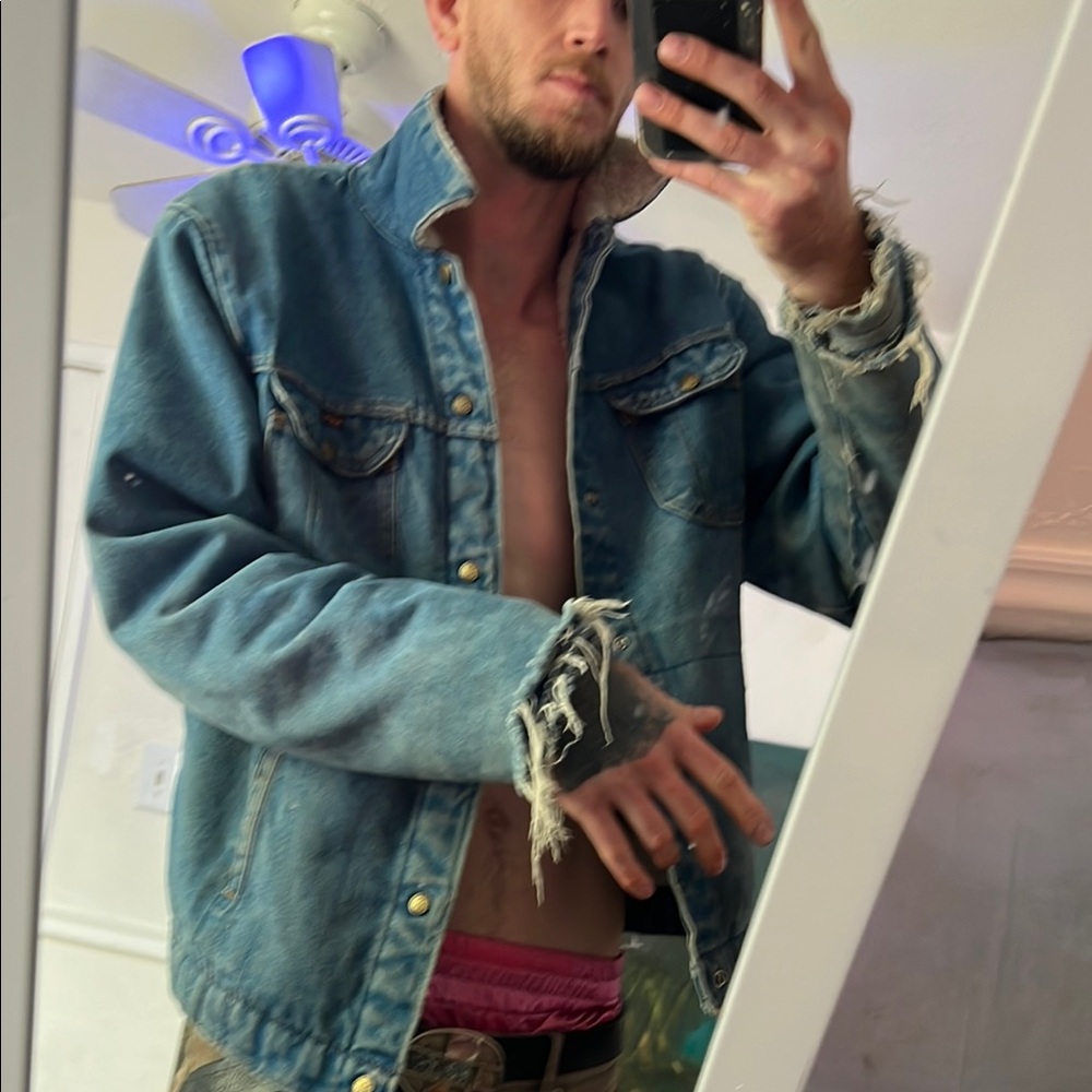 Distressed Denim Jacket